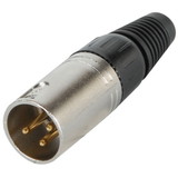 Parts Express XLR Connector Male Cable Nickel Plated Solder Type