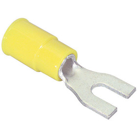 Molex (12-10) Fork Spade Lug Crimp Terminal Yellow 50 Pcs.