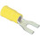 Molex #8 (12-10) Fork Spade Lug Crimp Terminal Yellow 50 Pcs.