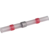 Parts Express Heat Shrink Insulated Waterproof Solder Butt Connectors (22-18 AWG) Red 25-Pack