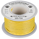 Consolidated Stranded 18 AWG Hook-Up Wire 25 ft. Yellow UL Rated