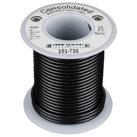 Consolidated Stranded 16 AWG Hook-Up Wire 25 ft. UL Rated