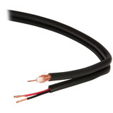 Belden 549945 RG-59/U Coaxial Cable 20 AWG Copper 75 Ohm with Siamese 18 AWG 2C Wire 1000 ft. USA
