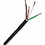 Vertical Cable 16AWG 4C High Strand Bare Copper Direct Burial UV Rated Speaker Wire Black 500 ft.