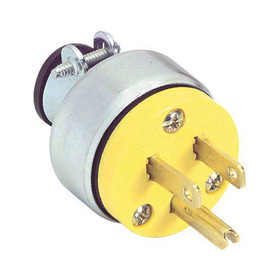 Parts Express AC Power Plug 3 Conductor Yellow