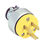 Parts Express AC Power Plug 3 Conductor Yellow