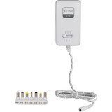 RCA PAD2500WZ 2500mA Universal AC to DC Power Adapter-White with 7-Tips