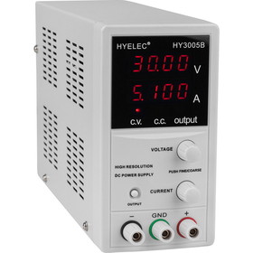 HYELEC Benchtop DC Power Supply 0-30V 0-5A with Lock-in Function