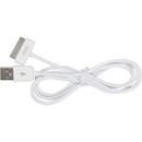 RCA AH740R 30-pin iPhone, iPod, iPad USB Charging Sync Cable 3 ft. White Cord