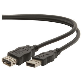 Parts Express USB 2.0 Extension Cable Black 3m (10 ft.)