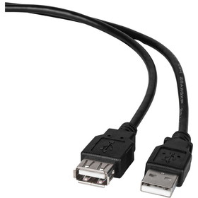 Parts Express USB 2.0 Extension Cable Black 15 ft.