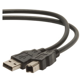 Parts Express USB 2.0 Cable A to B Black 16.4 ft.