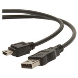 Parts Express USB 2.0 Cable A to Mini B Black 2m (6.6 ft.)