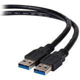 Parts Express USB 3.0 A Male to A Male 28/24 AWG Charge & Sync Cable 3 ft.