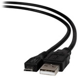 Parts Express USB 2.0 A Male to 5-Pin Micro-B Male 28/24 AWG Charge & Sync Cable 3 ft.
