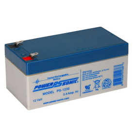 Power-Sonic PS-1230 Sealed Lead Acid Battery 12V 3.4Ah