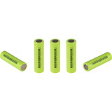 Parts Express 18650 2600mAh Li-Ion Flat Top Rechargeable Battery 5-Pack