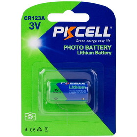 PKCELL CR123A 3V Lithium Photo / Electronic Battery
