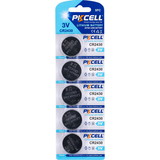 PKCELL CR2430 Coin Cell 3.0V Lithium Battery 5-Pack