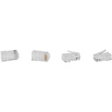 Parts Express RJ45 Modular UTP Network Connector Plug Solid Conductor Type 50 Pcs.