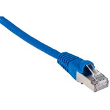 Parts Express Cat 7 26 AWG Shielded (S/FTP) Ethernet Network Patch Cable 1 ft. Blue