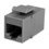 Parts Express Cat 6 RJ45 Inline Coupler with Keystone Latch - Gray