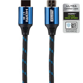 Audtek Premium Certified Ultra HD HDMI 2.1 Cable 8K@60 Hz HDR 48 Gbps 16 ft.