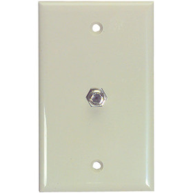 Parts Express Cable TV Wall Plate with F-81 Ivory