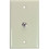 Parts Express Cable TV Wall Plate with F-81 Ivory