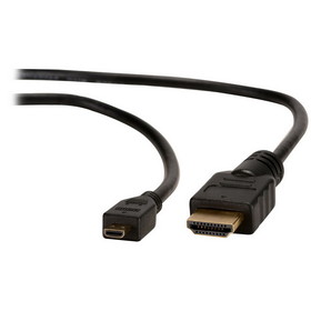 Parts Express Micro HDMI to Standard HDMI Cable 6 ft.
