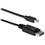 QVS 6.6 ft. (2m) Mini DisplayPort to DisplayPort UltraHD 4K Cable - Black