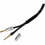 Audtek 14 AWG 6ft Professional Grade Braided Speaker Cable Wire with Gold Plated Banana Jacks