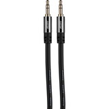 Audtek 35SMC-6 Premium Slim 3.5mm Stereo Male to Male Dual Shielded Audio Cable 24 AWG BC 6 ft.