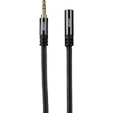 Audtek 3.5mm Stereo Male to Female Extension Audio Cable Dual Shielded with Braided Jacket