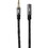 Audtek 3.5mm Stereo Male to Female Extension Audio Cable Dual Shielded with Braided Jacket 12 ft.