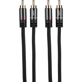 Audtek DMC1.5 Premium Dual RCA Audio Cable with Metal Shell 1.5 ft.