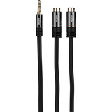 Audtek YF35SM Premium Slim 3.5mm Stereo Male to 2 RCA Female Y Adapter Cable 6