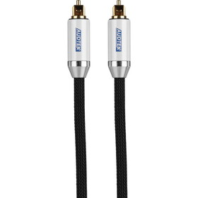 Audtek ODMC-6 Premium Toslink Digital Optical Cable with Braided Nylon Jacket 6 ft.