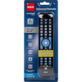 RCA RCRN06GBE 6 Device Backlit Learning Remote with Macro Capability - Gloss Black