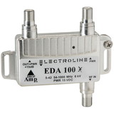 Electroline EDA100 Low Noise Miini CATV Cable and Antenna TV Amplifier +15dB