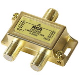 RCA DH24SPF 2-Way 3 GHz Bi-Di Gold Plated Coaxial Splitter