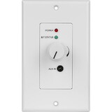 In-Wall Stereo Audio and Bluetooth Receiver Wall Plate with Volume Control