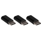 Parts Express USB-C Male to Micro B Female Adapter- 3 Pack