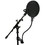 Talent PF-1 6" Clamp-On Flexible Studio Microphone Mic Wind Screen Pop Filter 6" dia.