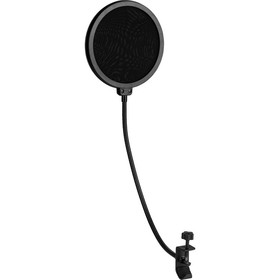 Talent PF-2 Clamp-On Flexible Metal U-Shaped Studio Microphone Pop Filter