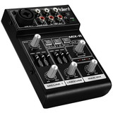 Talent MIX-R 3-Channel 4-In 2-Bus Compact Portable Stereo Mixer with USB Audio & +20V Phantom Power