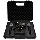 Talent DM3PAK DynaMic Ultravoice Cardioid Vocal Microphones 3-Pack with Case