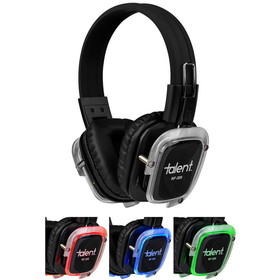 Talent RF-309 Silent Disco 3 Channel Headphones with 3 Color LED (Single Pair)