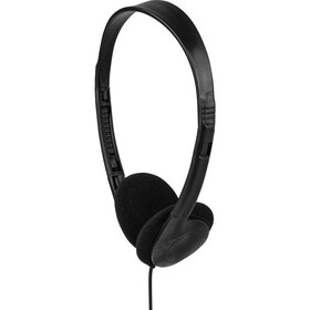Parts Express Mini Stereo Lightweight Classroom Headphones with Twistable Earpieces and 4 ft. Cord