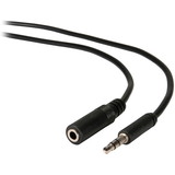 Parts Express 3.5mm Male to Female Slim-Plug Shielded Extension Cable 6 ft.
